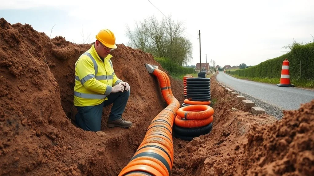 Electric Ducting Installation in Wrotham | Power Supply Cable Ducting