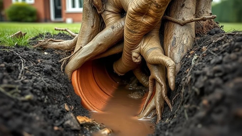 Tree Root Damage in Drains | Detection & Removal in Wrotham